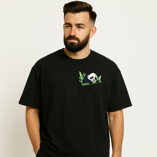 Lazy Vibes Panda Oversized T-Shirt