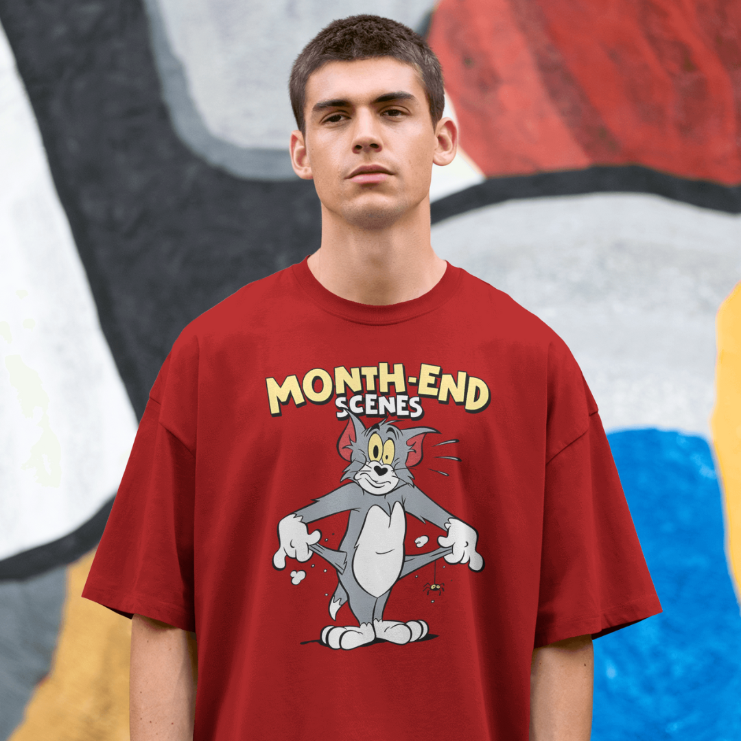 Broke Vibes – Cartoon Tee (Oversized Fit)
