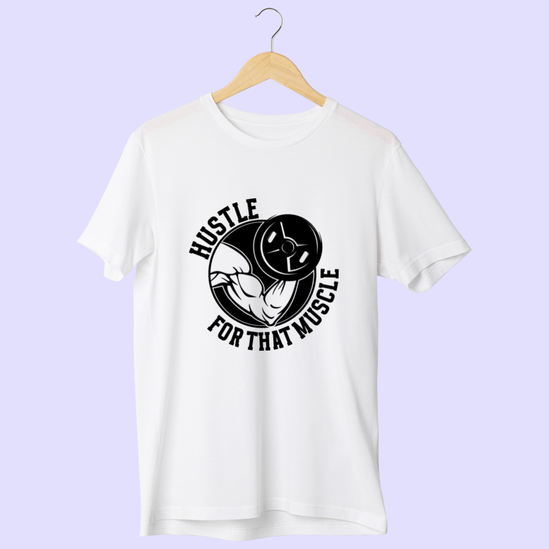 Hustle For That Muscle Half Sleeve T-Shirt