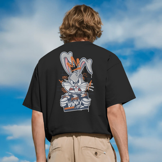 Street King Bunny β Oversized Graffiti Tee