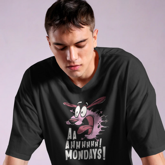 Nooo Mondays β Oversized Cartoon Tee