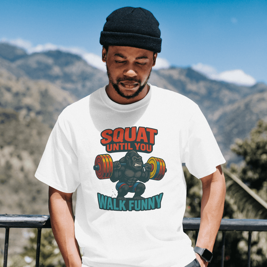 Beast Mode Squat Half Sleeve T-Shirt