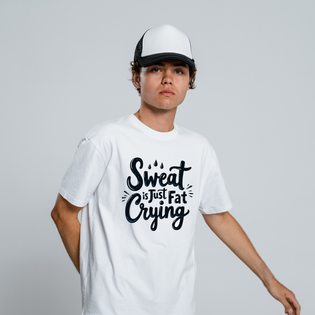 Sweat Is Just Fat Crying Half Sleeve T-Shirt