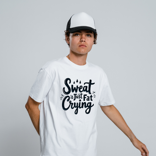 Sweat Is Just Fat Crying Half Sleeve T-Shirt