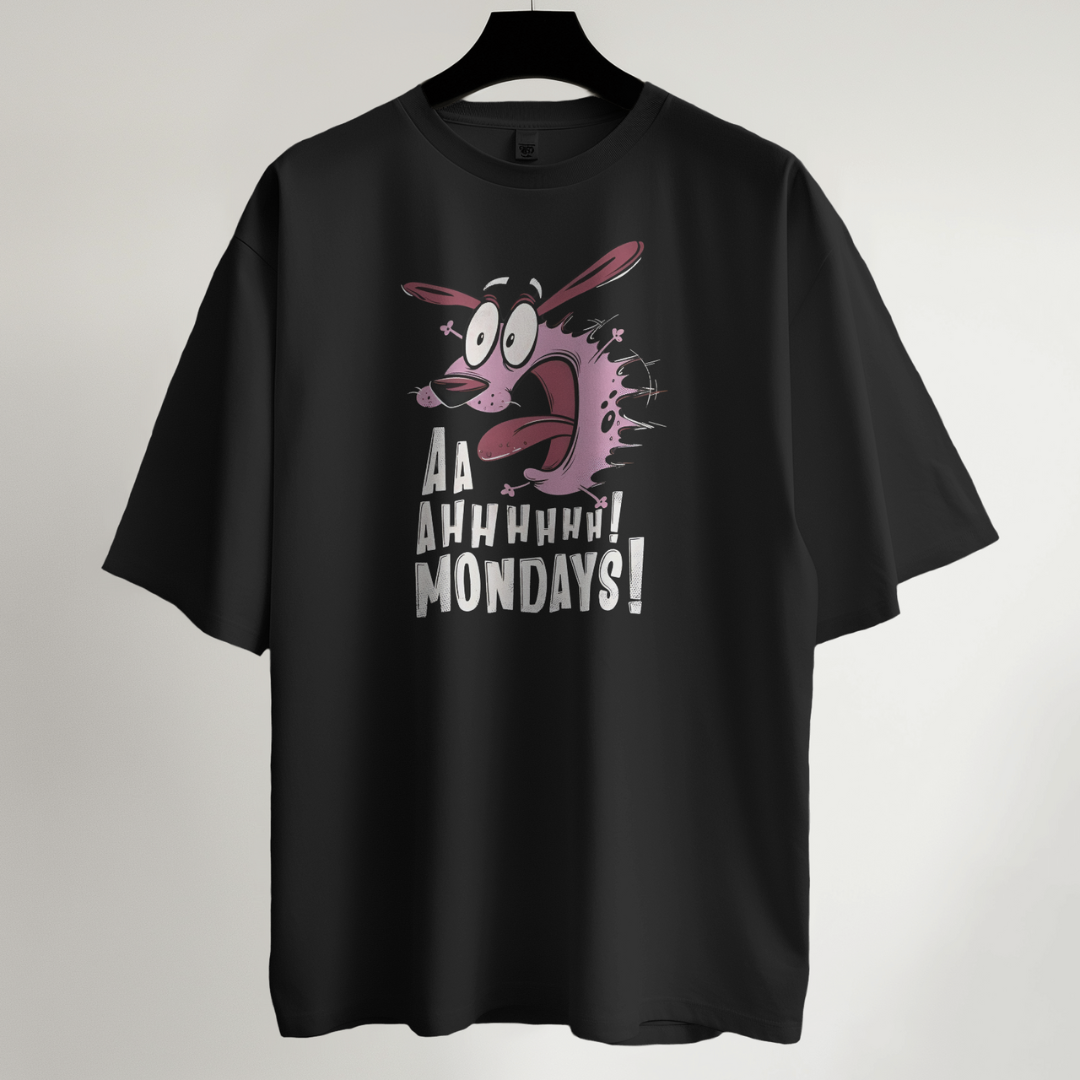 Nooo Mondays – Oversized Cartoon Tee