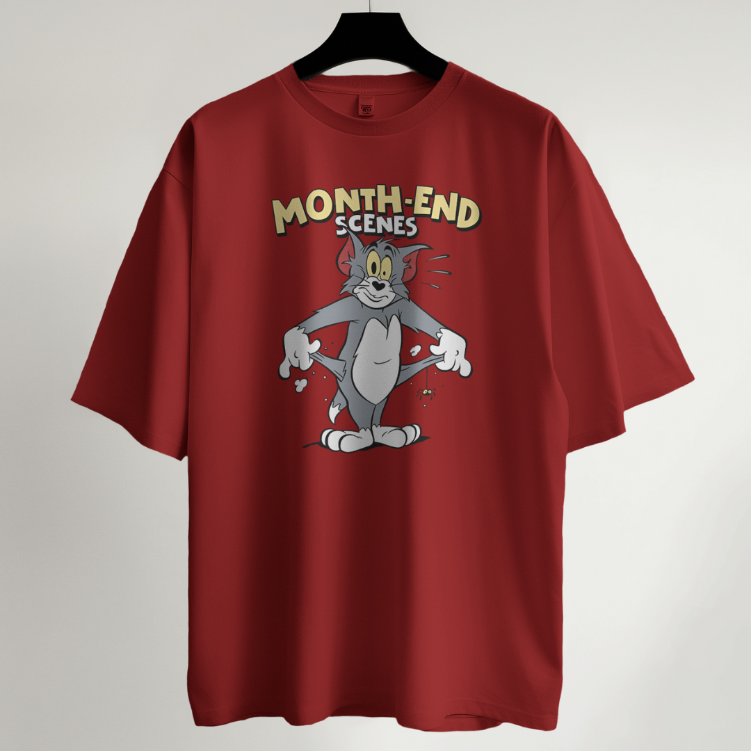 Broke Vibes – Cartoon Tee (Oversized Fit)