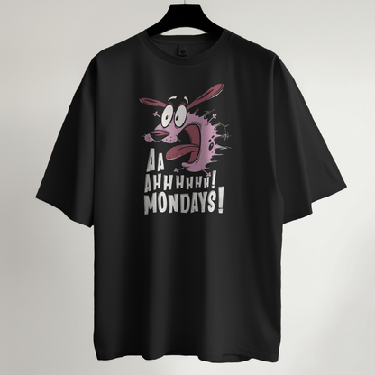 Nooo Mondays – Oversized Cartoon Tee